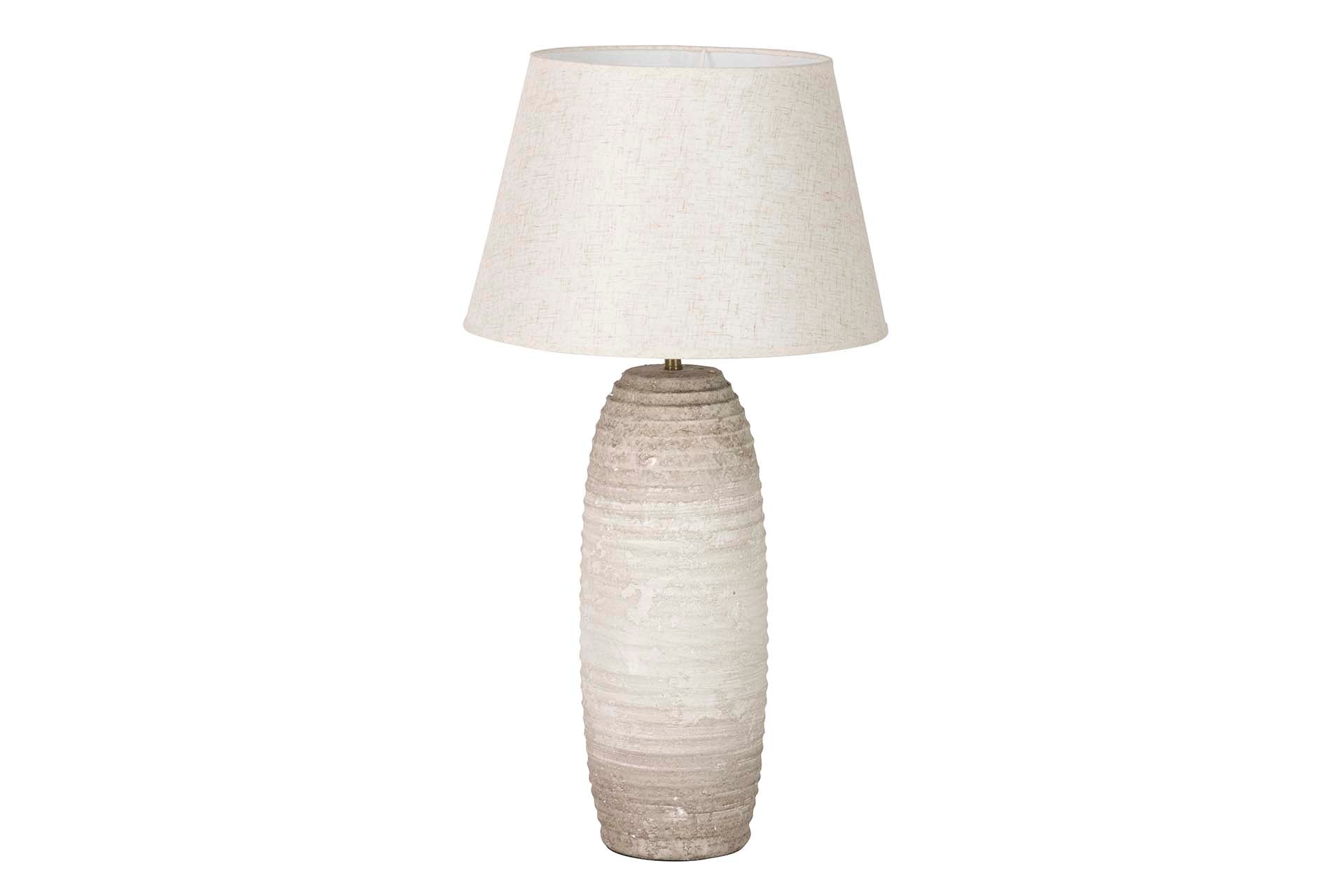 GRAY CERAMIC TABLE LAMP 40x40x75 CM