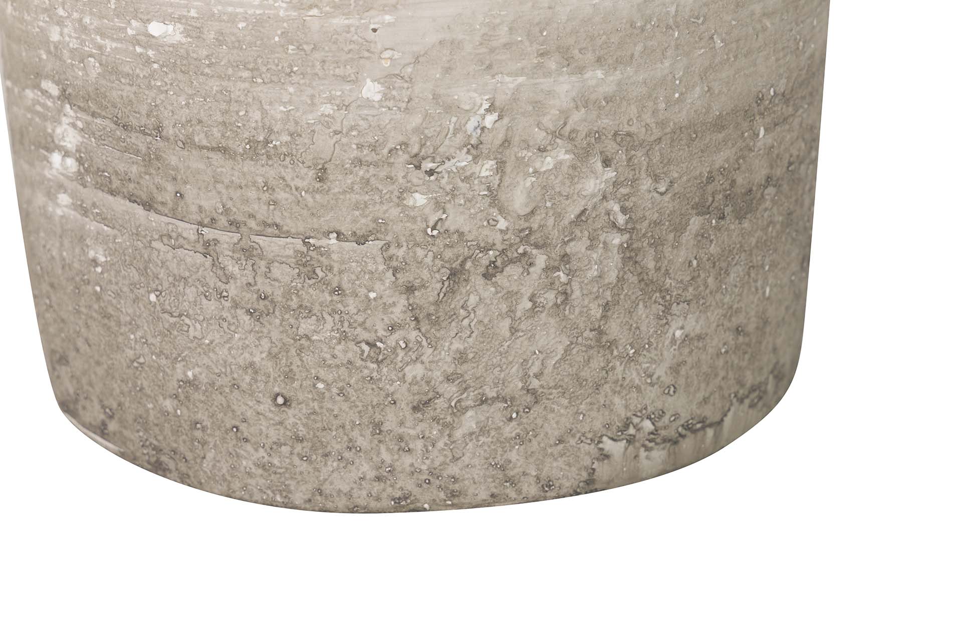 CANDEEIRO DE MESA DE CERÂMICA CINZA 40x40x75 CM