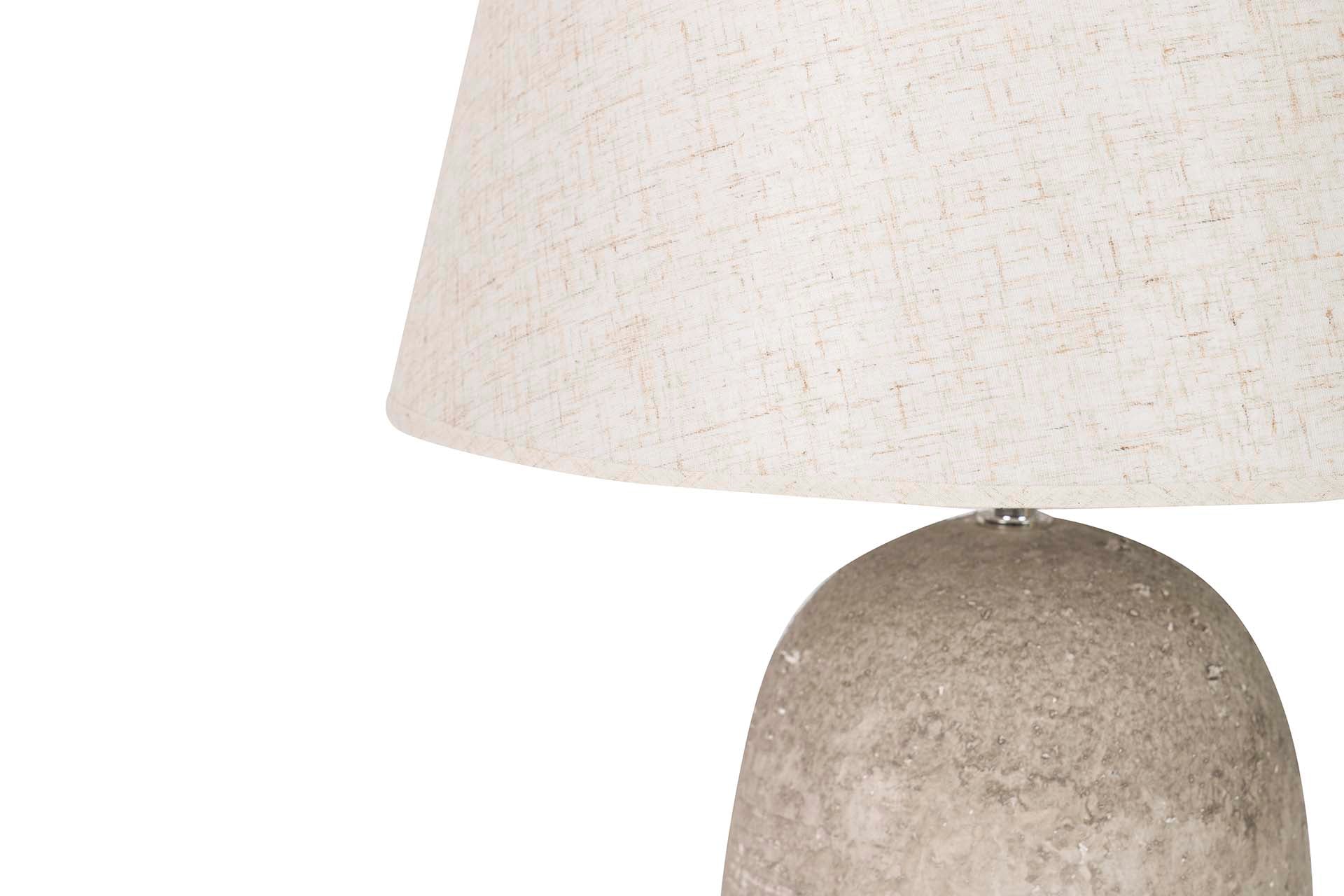 CANDEEIRO DE MESA DE CERÂMICA CINZA 40x40x75 CM