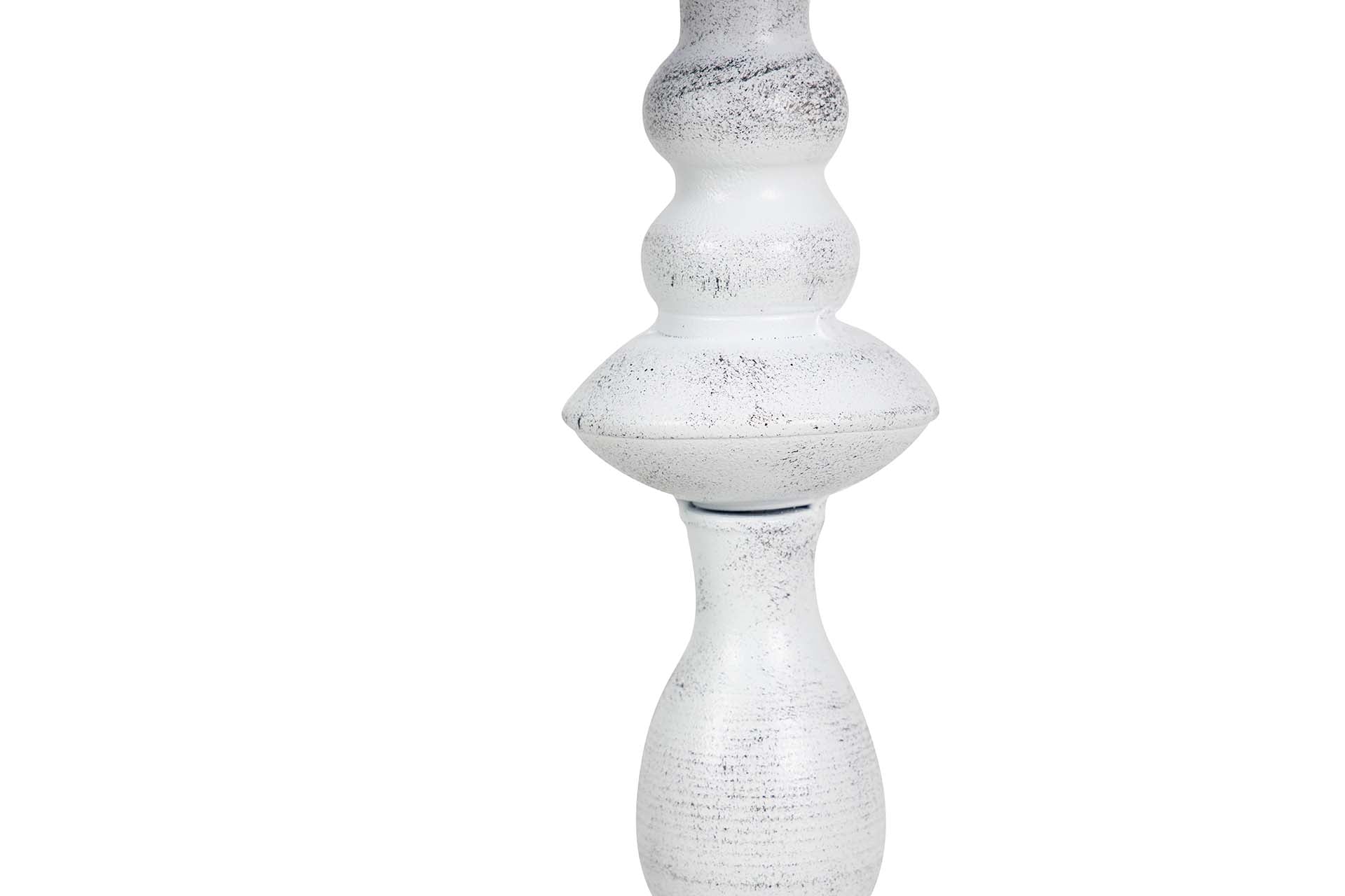 LAMPARA DE SOBREMESA METAL GRIS 23x23x50 CM - Min.2 uds