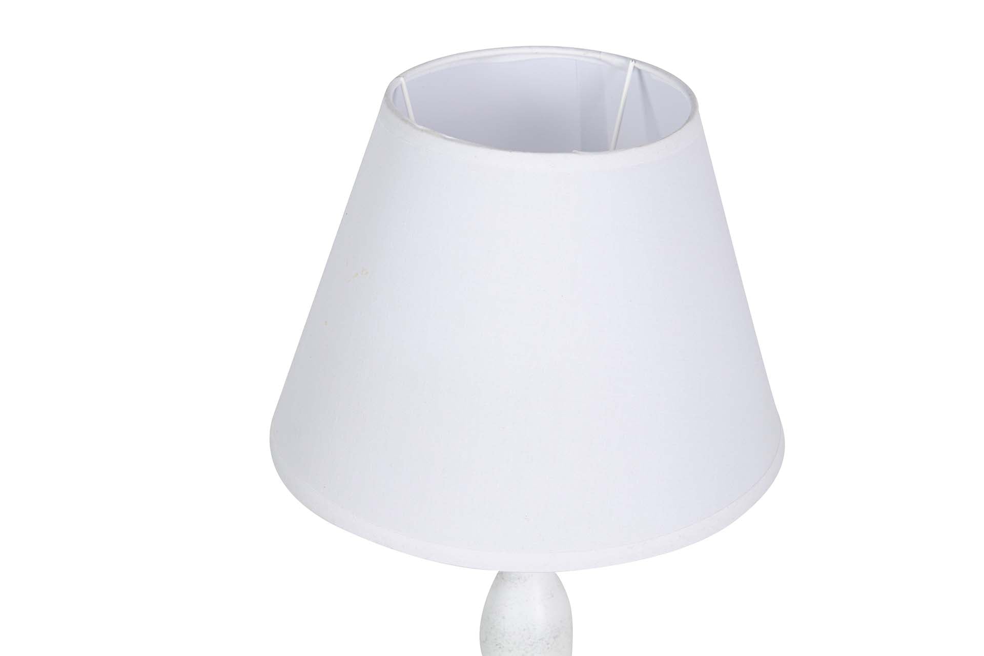 LAMPARA DE SOBREMESA METAL GRIS 23x23x55 CM - Min.2 uds