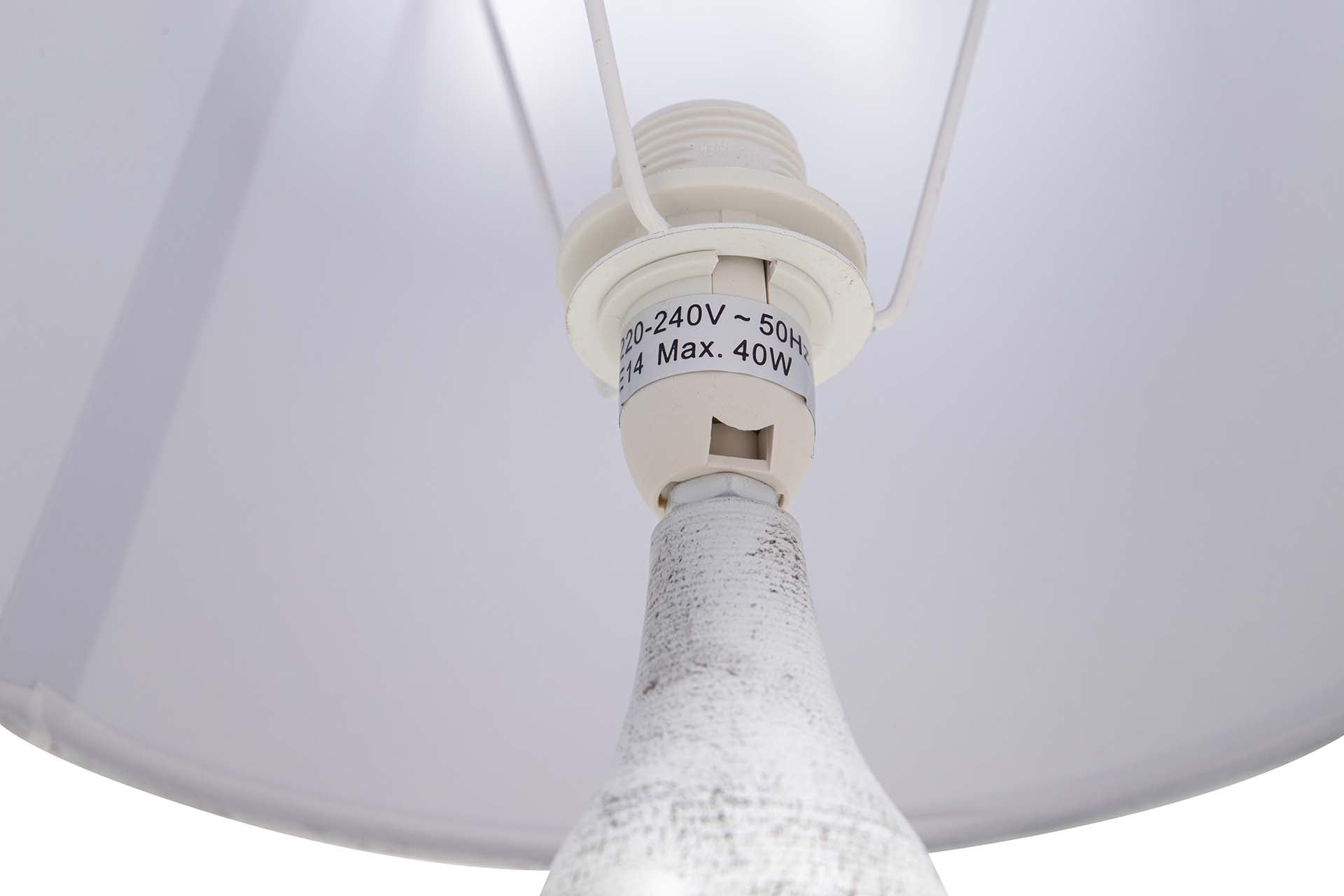 LAMPARA DE SOBREMESA METAL GRIS 23x23x53 CM - Min.2 uds