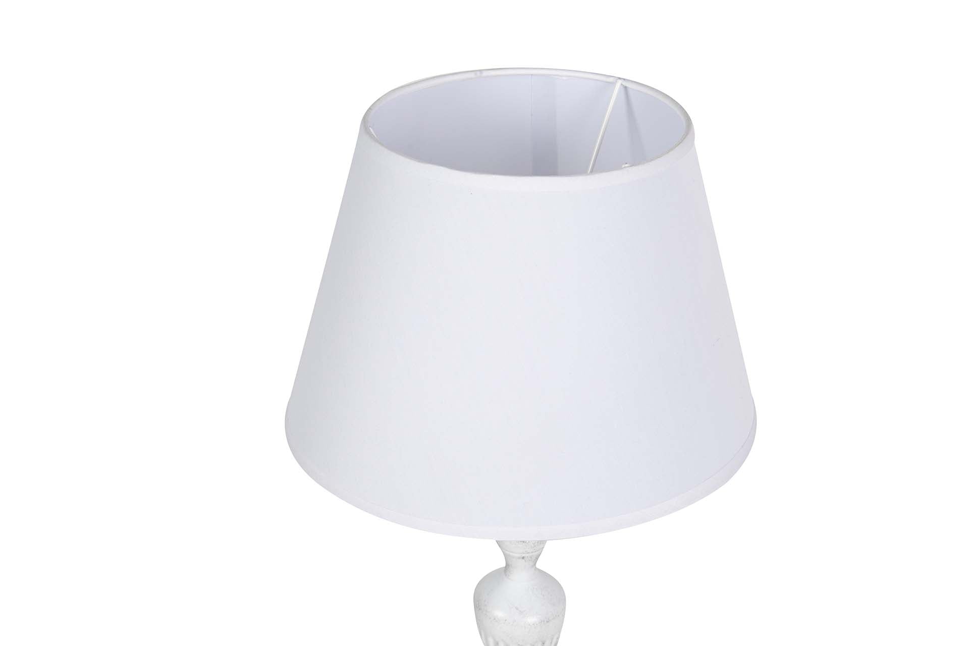 LAMPARA DE SOBREMESA METAL GRIS 28x28x57 CM - Min.2 uds