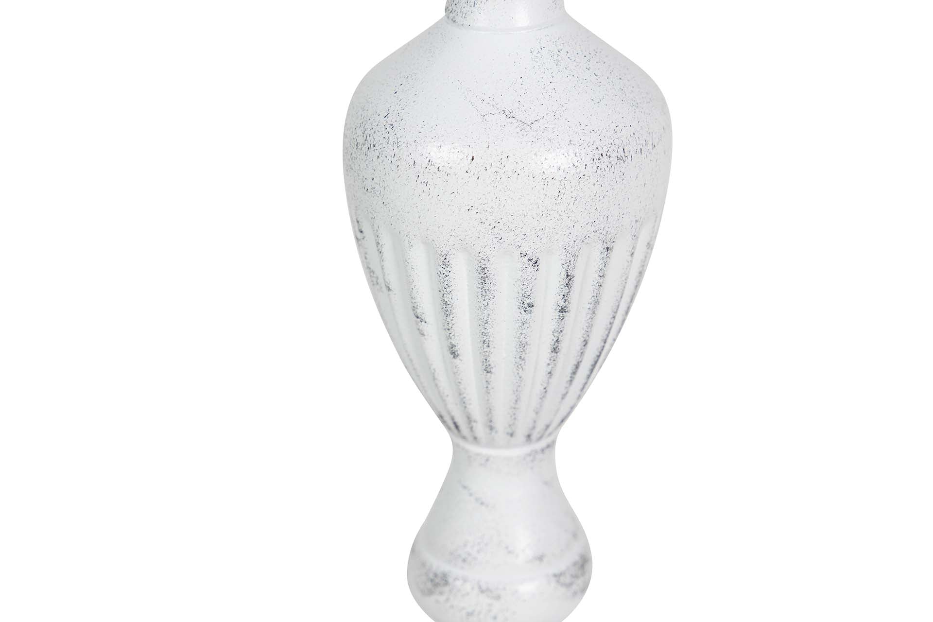 LAMPARA DE SOBREMESA METAL GRIS 28x28x57 CM - Min.2 uds