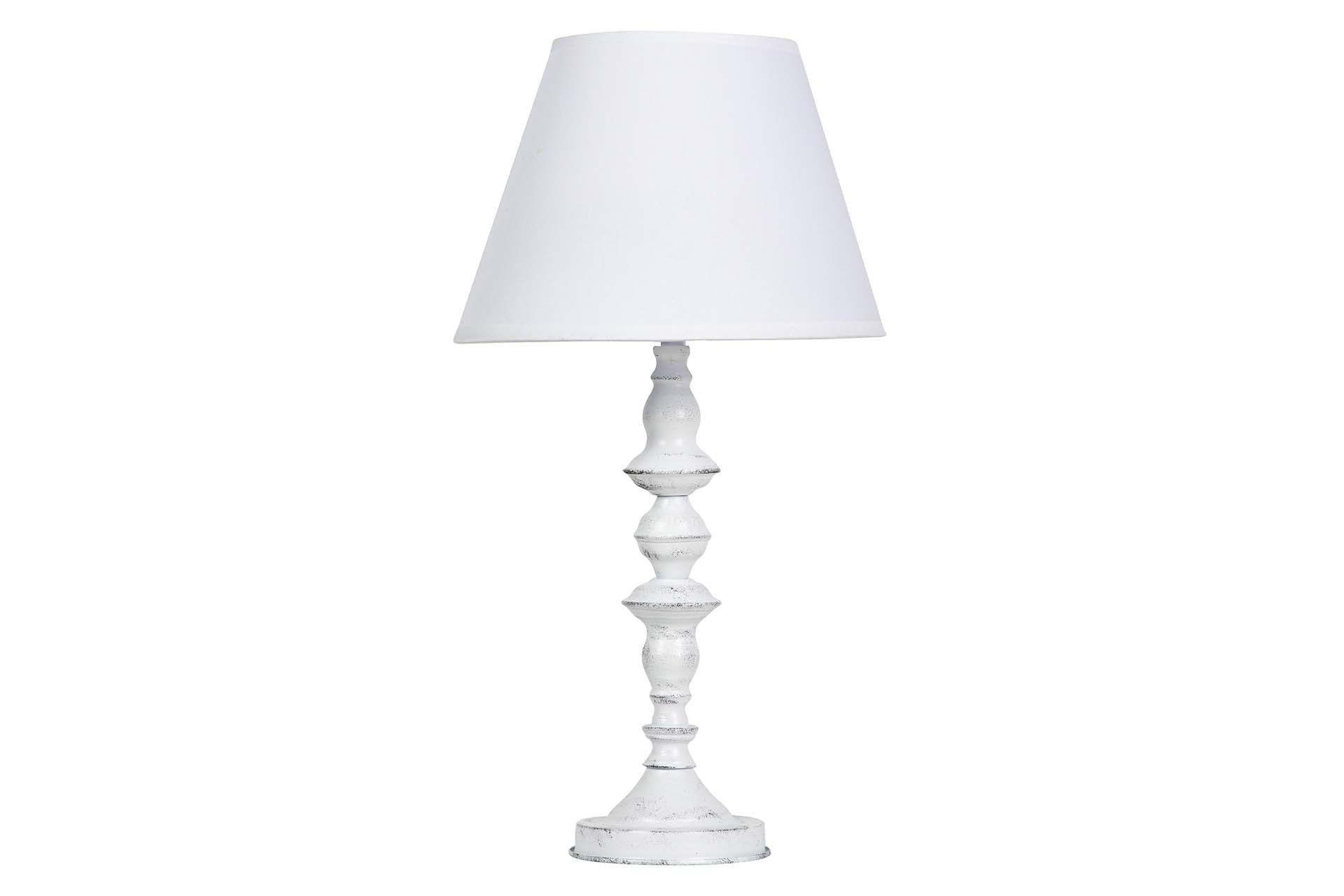 LAMPARA DE SOBREMESA METAL GRIS 25x25x50 CM - Min.2 uds