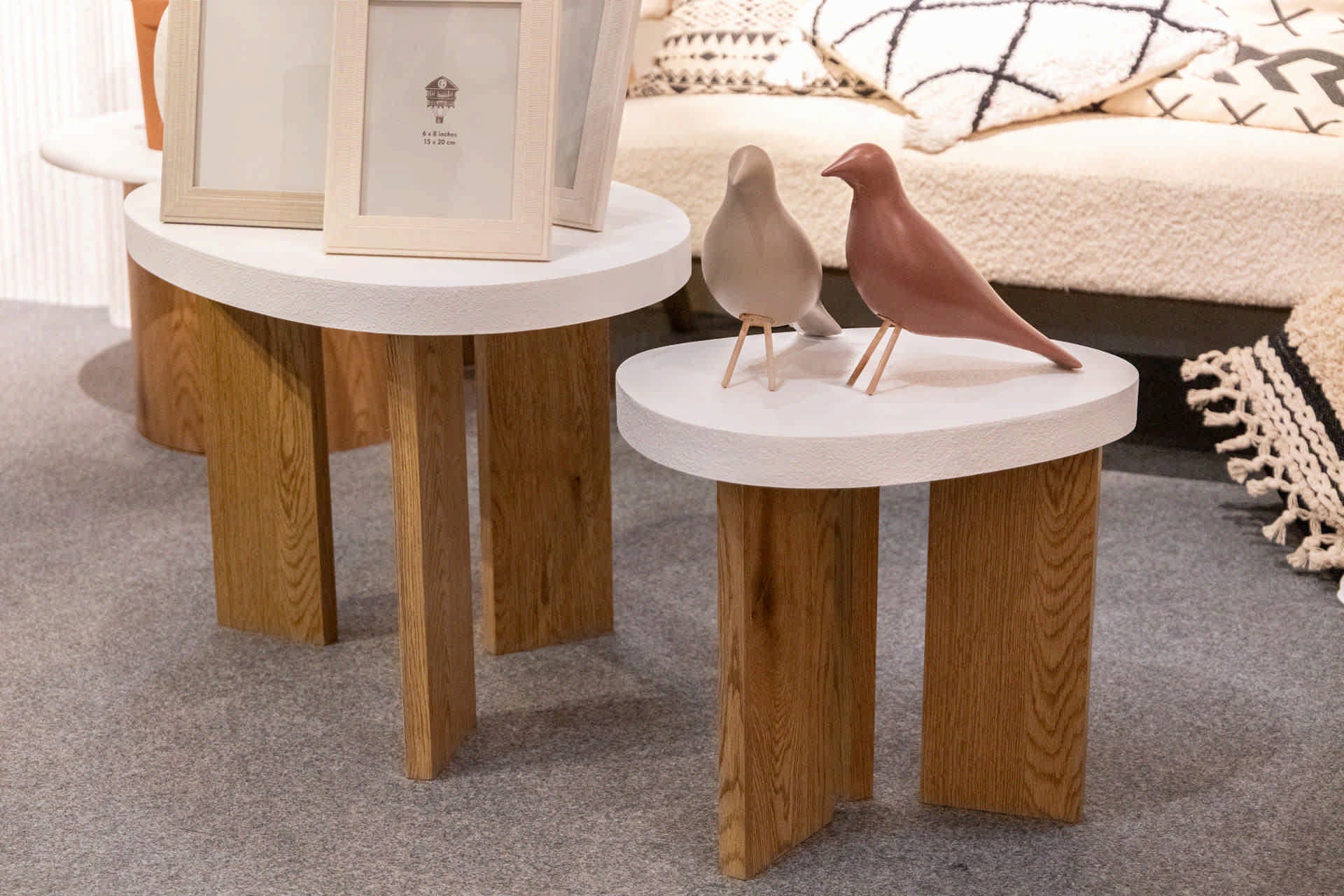 SET 2 MESAS MDF 70x50x40 / 46x36x48 CM