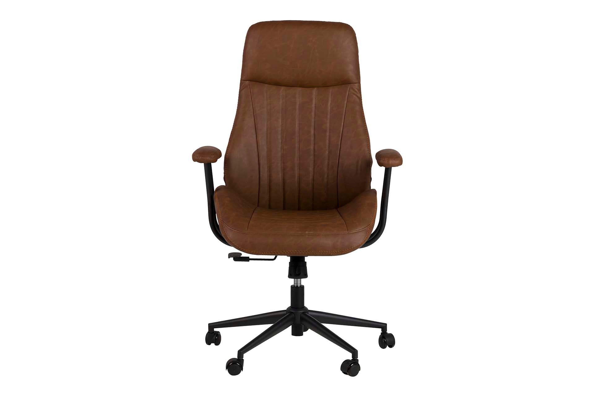 ADJUSTABLE BROWN DESK CHAIR 71x65x112/120 CM