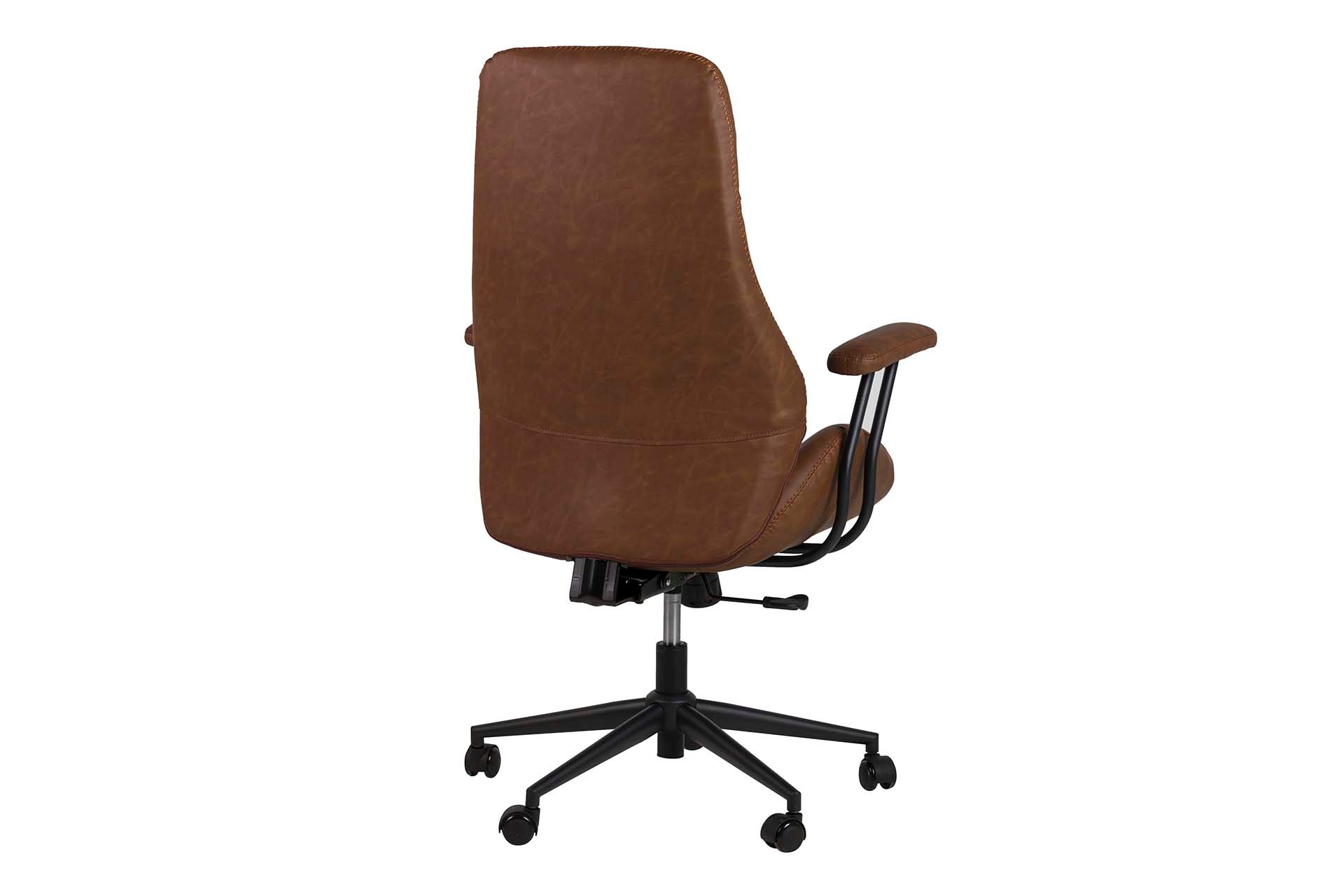 ADJUSTABLE BROWN DESK CHAIR 71x65x112/120 CM