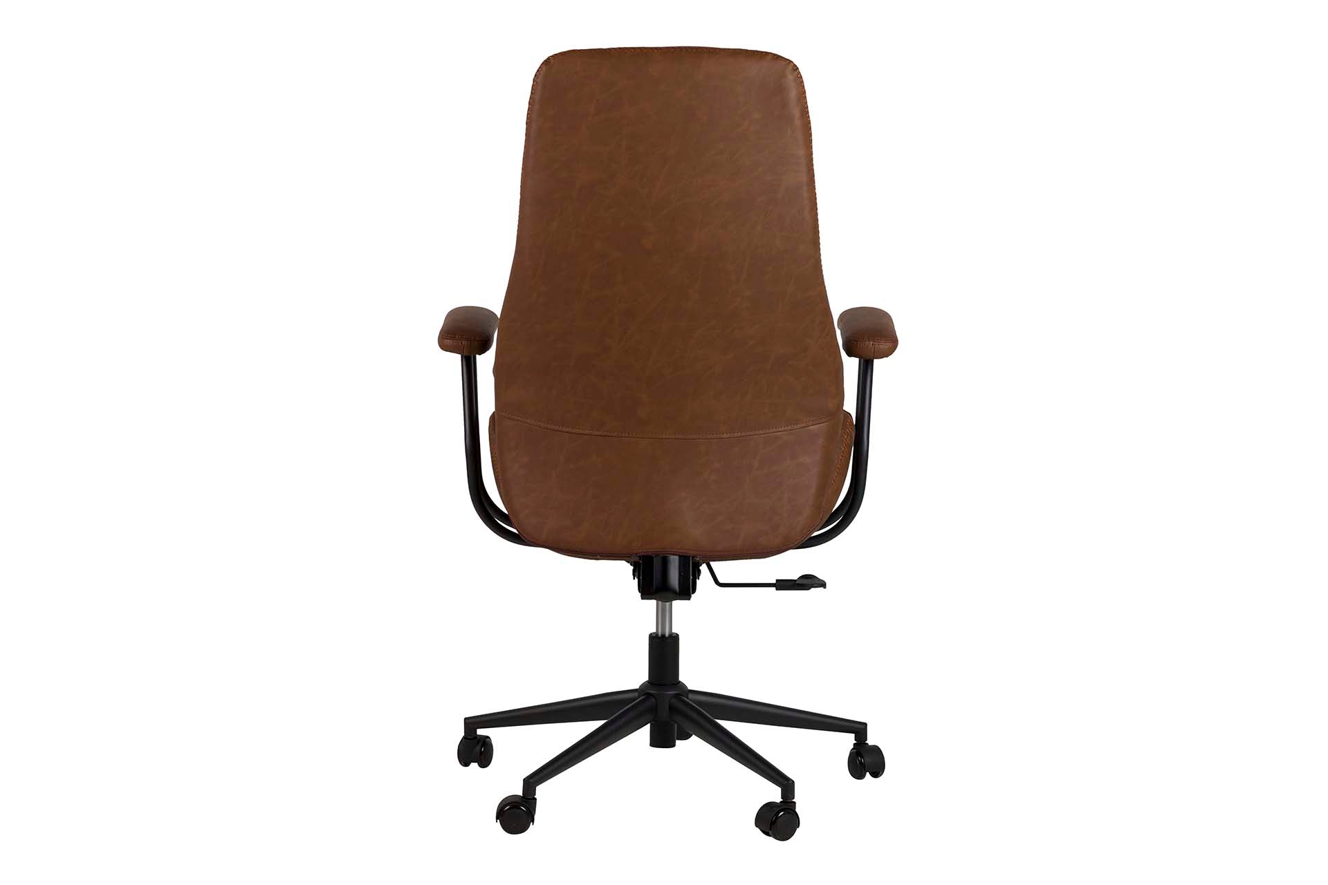 ADJUSTABLE BROWN DESK CHAIR 71x65x112/120 CM