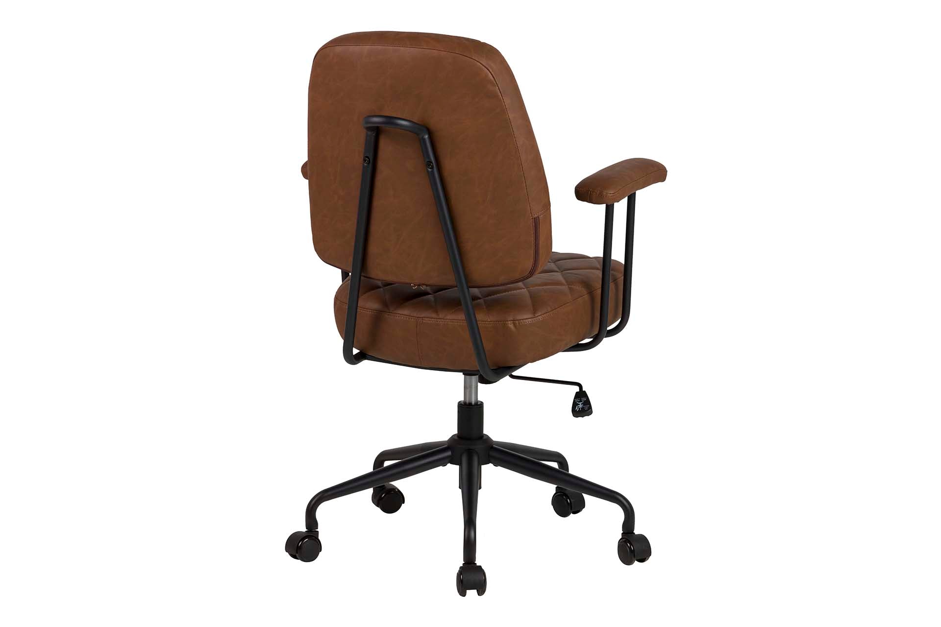 SILLA ESCRITORIO REGULABLE MARRON 65x68x97/103 CM