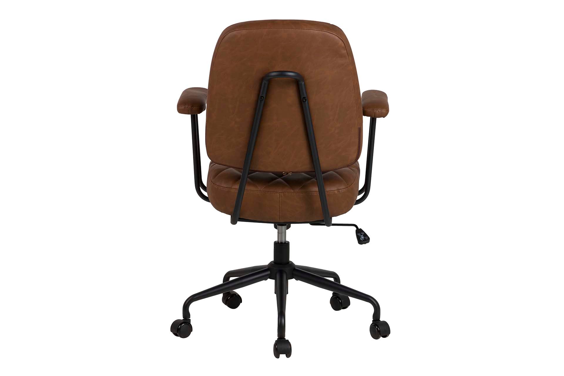 SILLA ESCRITORIO REGULABLE MARRON 65x68x97/103 CM