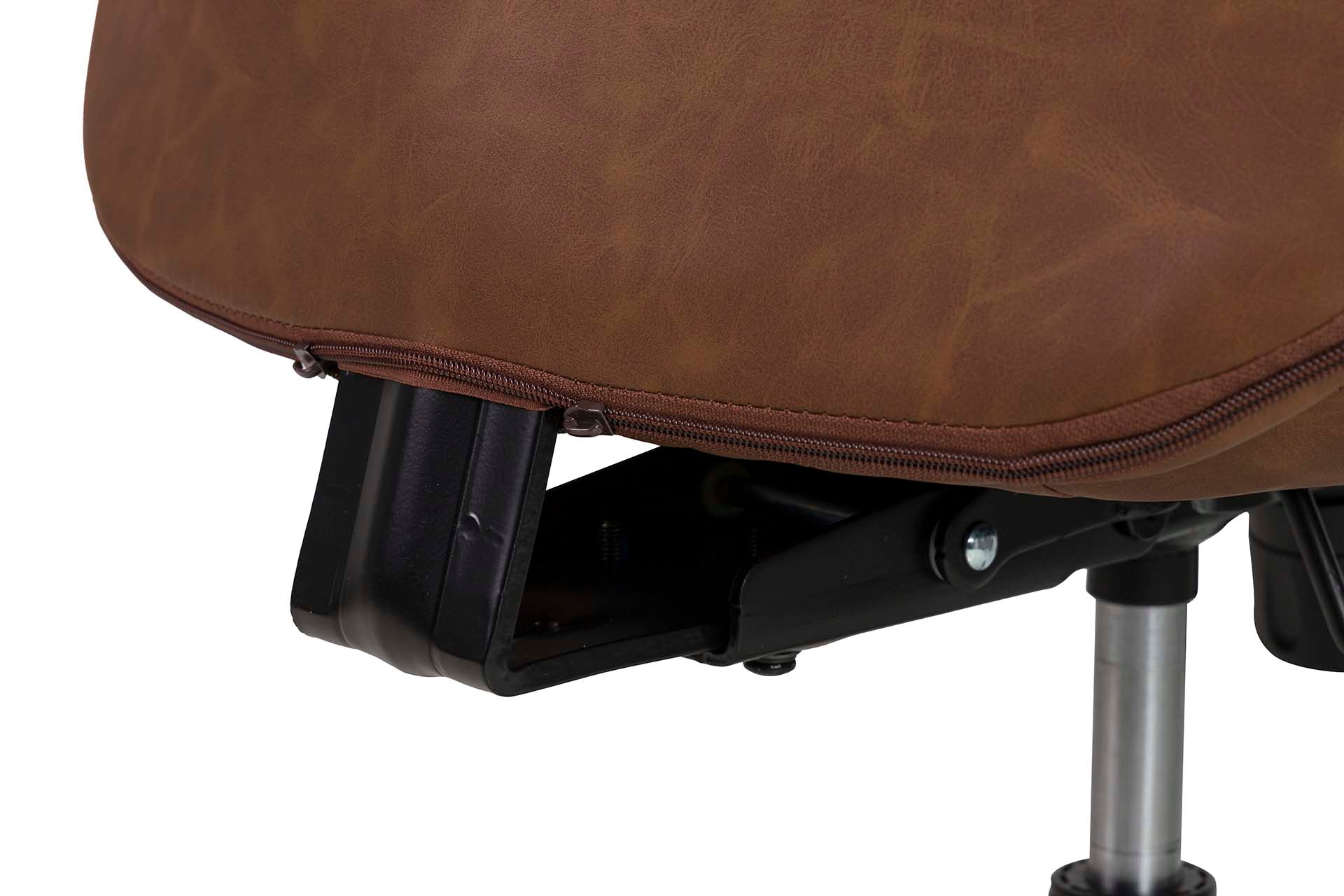 ADJUSTABLE BROWN DESK CHAIR 71x65x112/120 CM