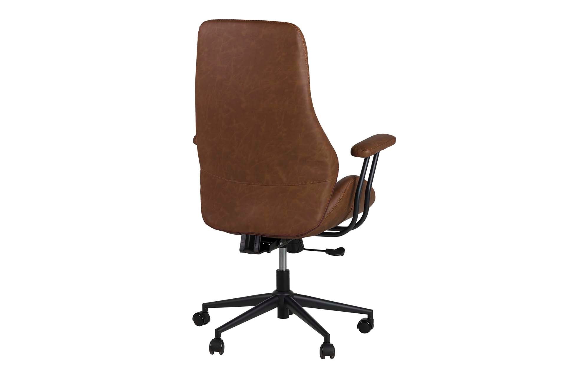 SILLA ESCRITORIO REGULABLE MARRON 71x65x112/120 CM