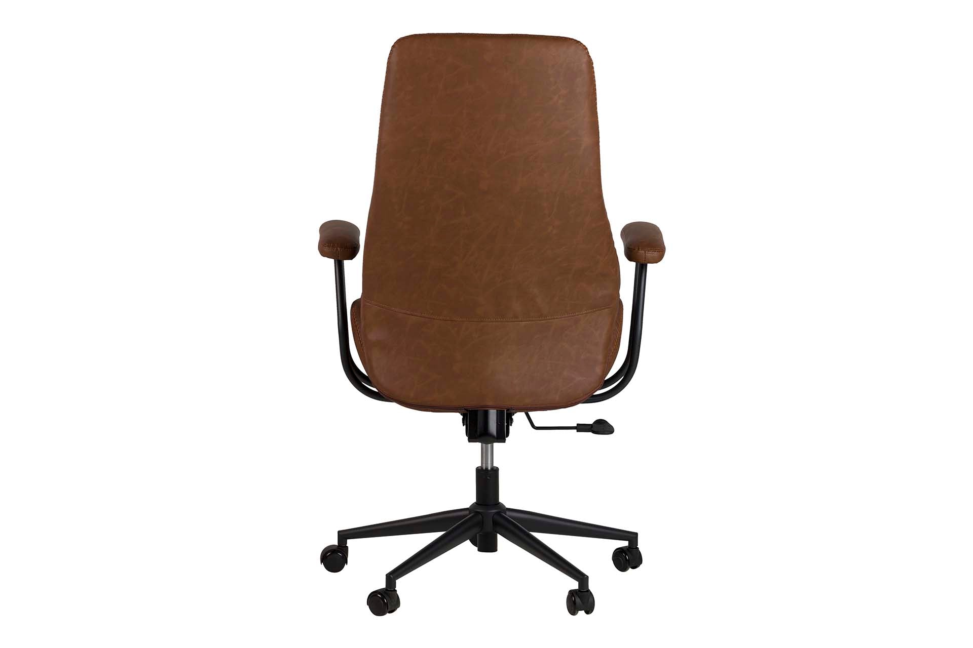 SILLA ESCRITORIO REGULABLE MARRON 71x65x112/120 CM