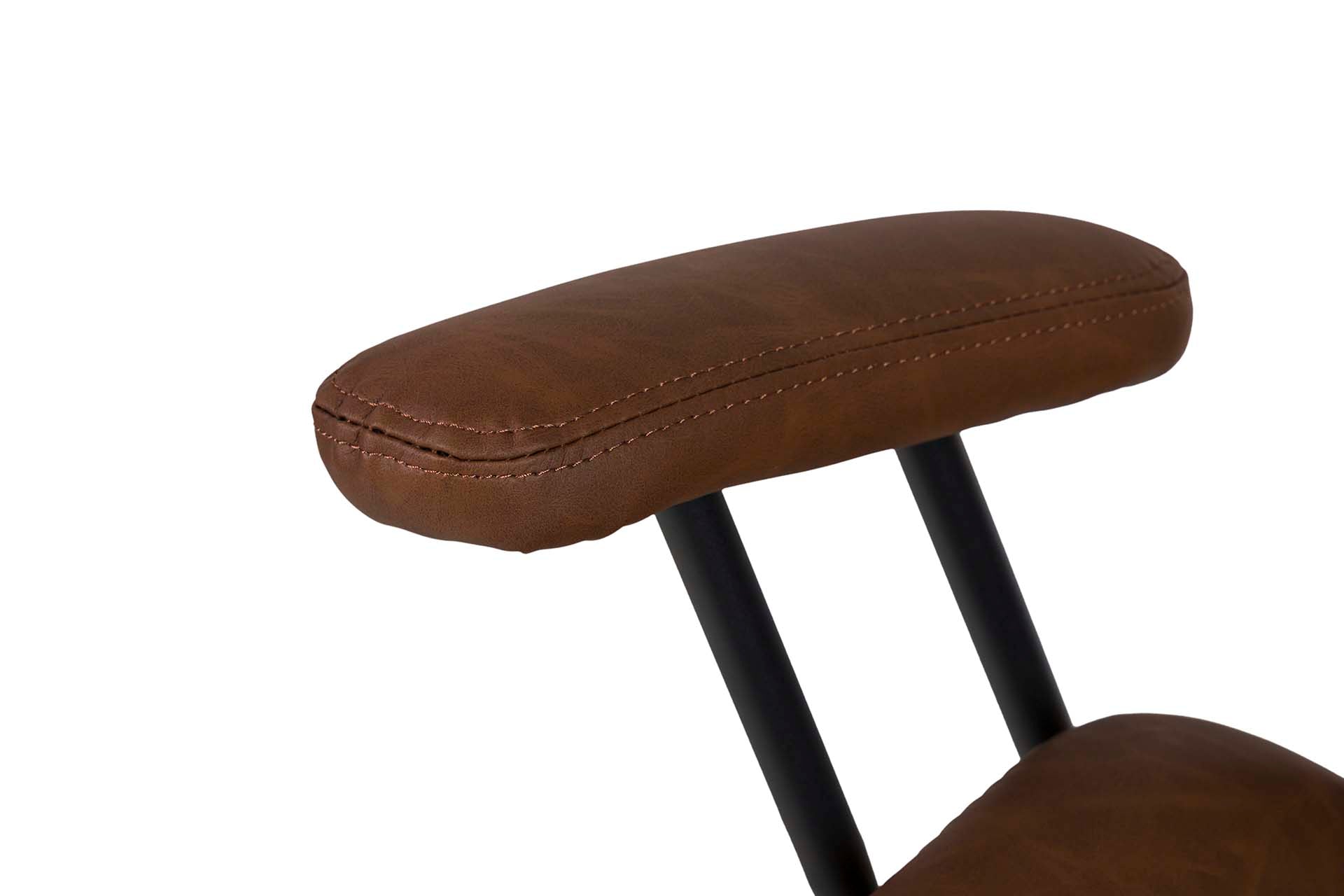 ADJUSTABLE BROWN DESK CHAIR 71x65x112/120 CM