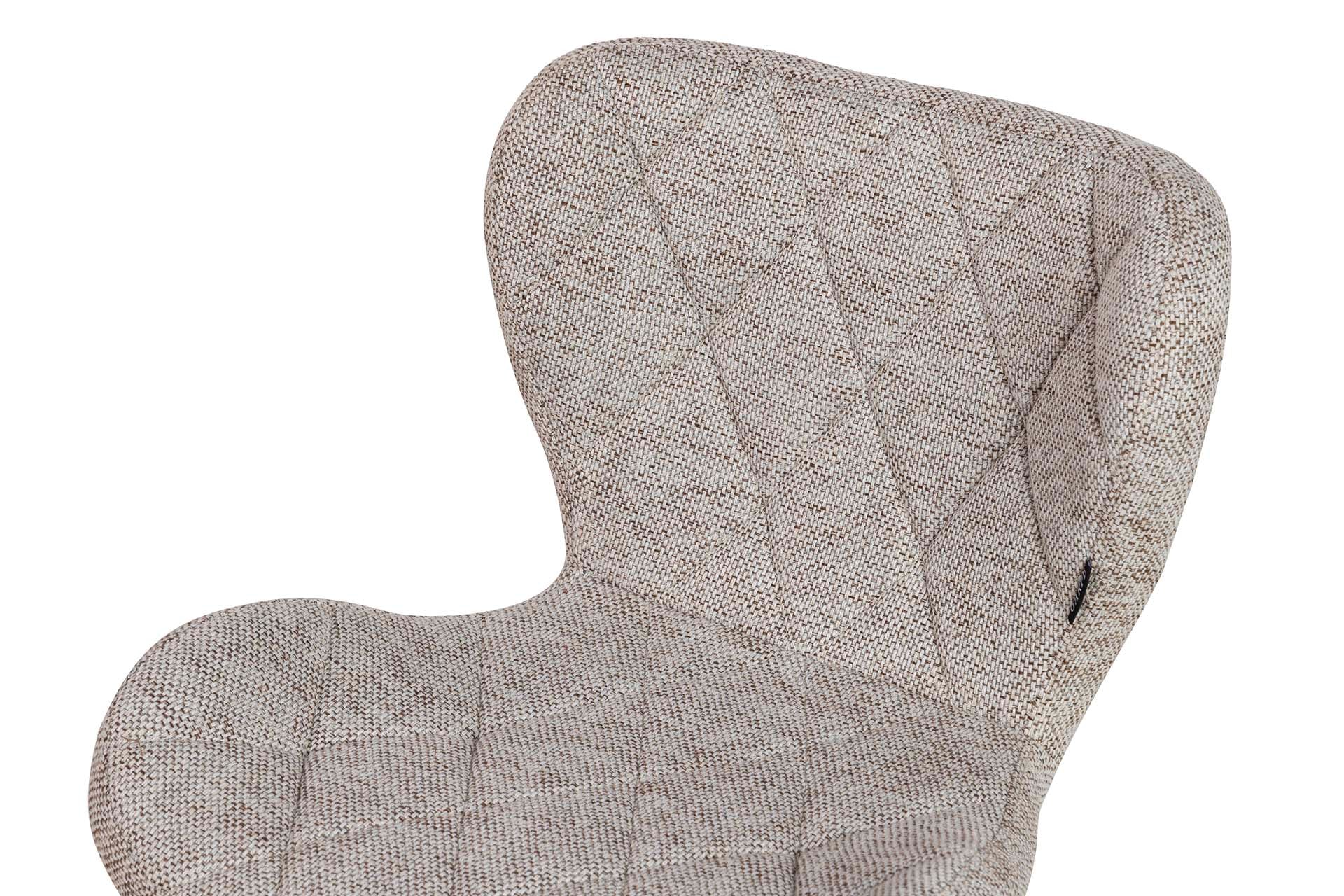 BEIGE CHENILLE METAL CHAIR 47x55x72 CM - Min.2 units