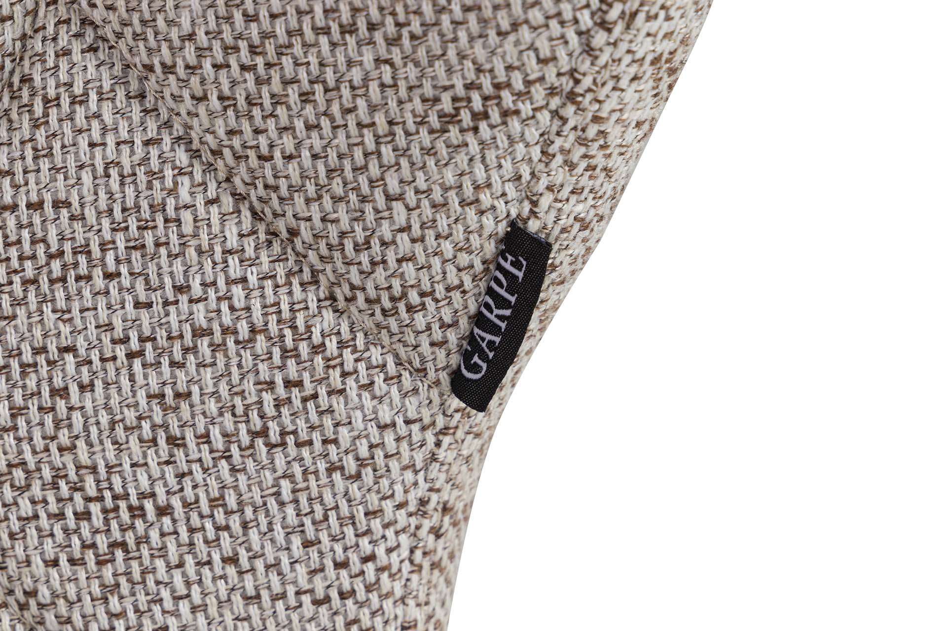 BEIGE CHENILLE METAL CHAIR 47x55x72 CM - Min.2 units
