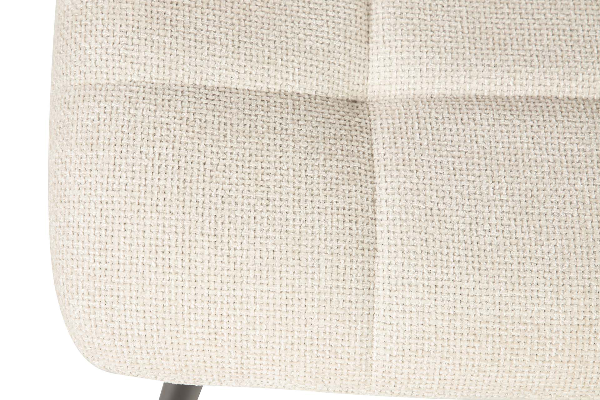 SILLA METAL CHENILLA BEIGE 48x56x80 CM - Min.4 uds