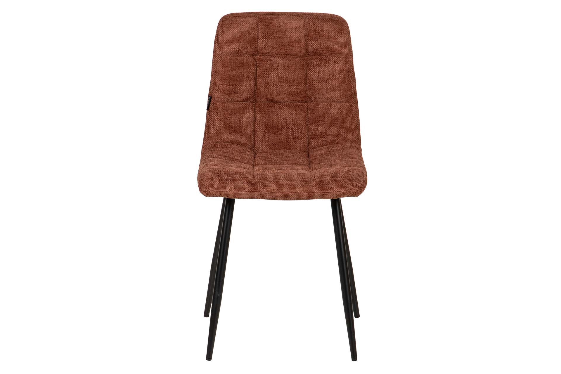 SILLA METAL POLIESTER GRANATE NEGRO 48x56x80 CM - Min.4 uds