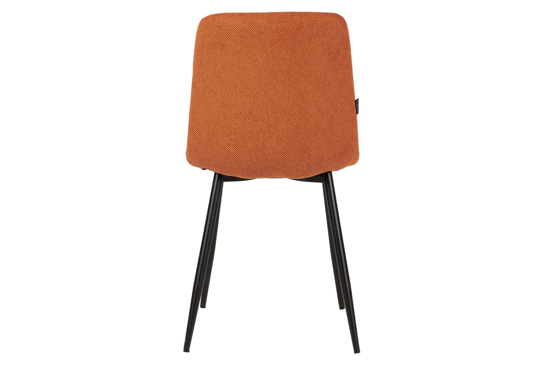 SILLA METAL POLIESTER NARANJA NEGRO 48x56x80 CM - Min.4 uds