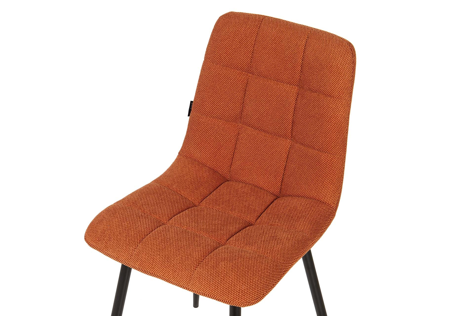 SILLA METAL POLIESTER NARANJA NEGRO 48x56x80 CM - Min.4 uds