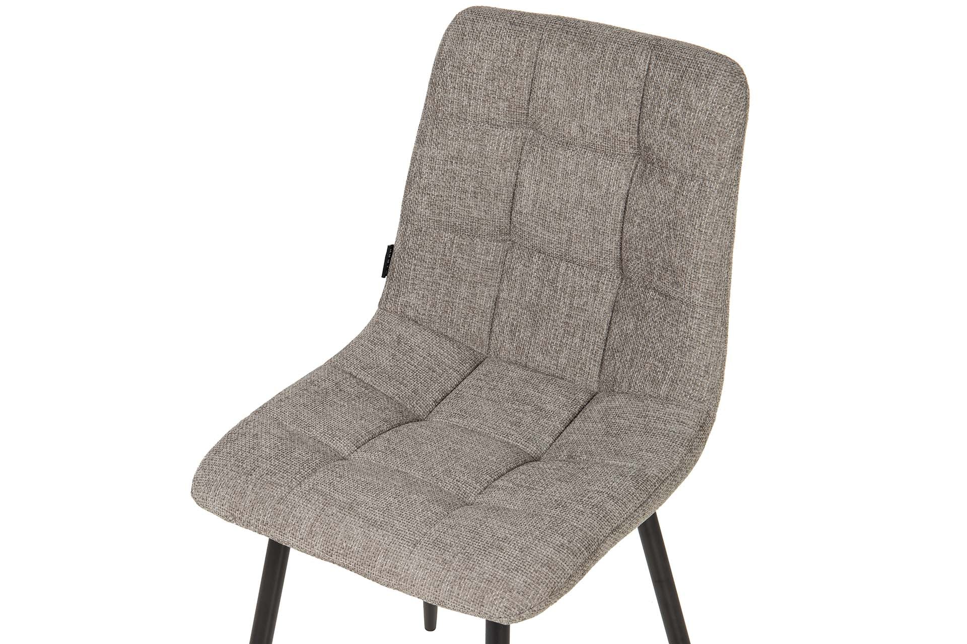 SILLA METAL POLIESTER GRIS NEGRO 48x56x80 CM - Min.4 uds