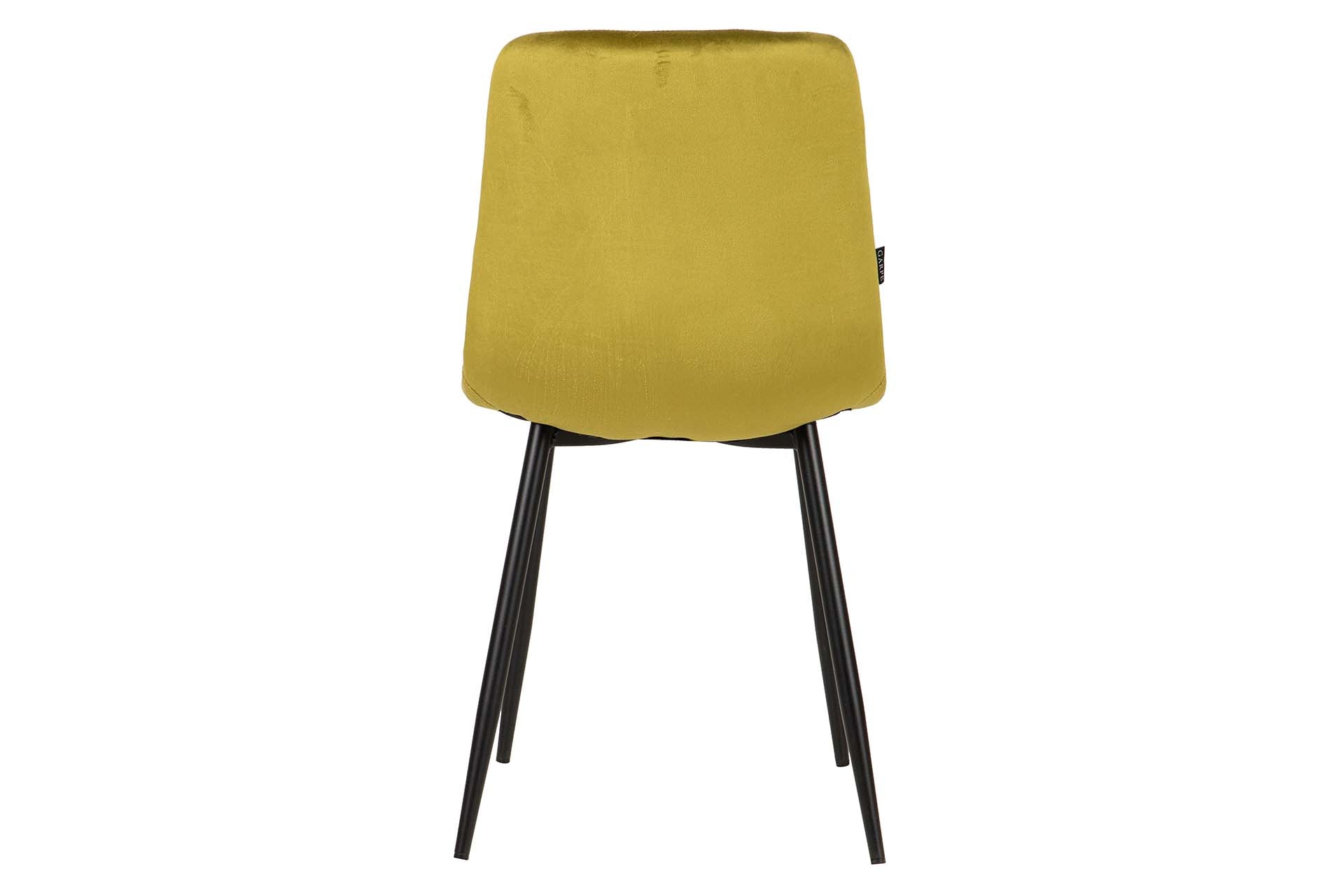 SILLA METAL VELVET VERDE NEGRO 48x56x80 CM - Min.4 uds
