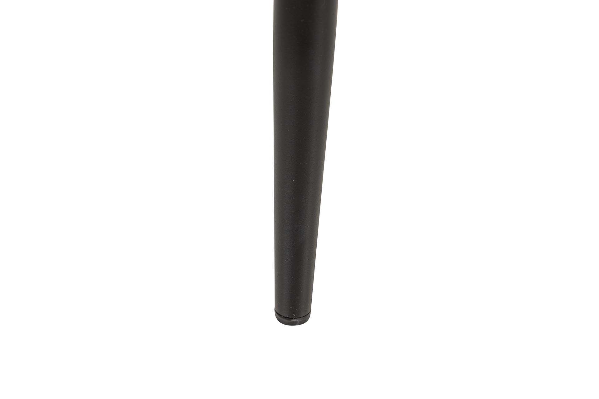 SILLA METAL VELVET ROSA NEGRO 48x56x80 CM - Min.4 uds