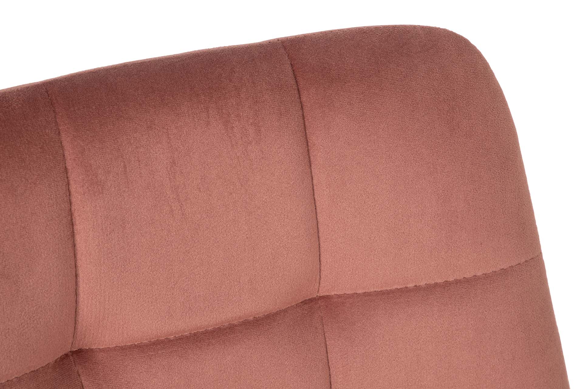 SILLA METAL VELVET ROSA NEGRO 48x56x80 CM - Min.4 uds