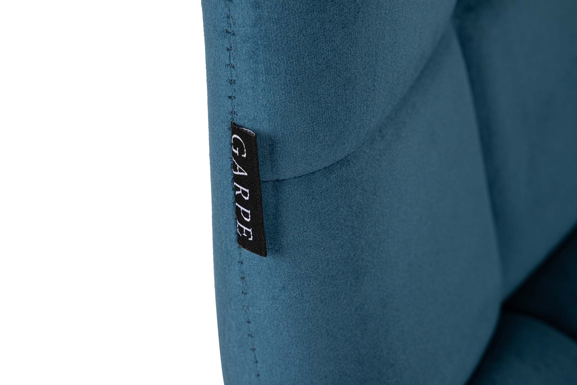 SILLA METAL VELVET AZUL NEGRO 48x56x80 CM - Min.4 uds