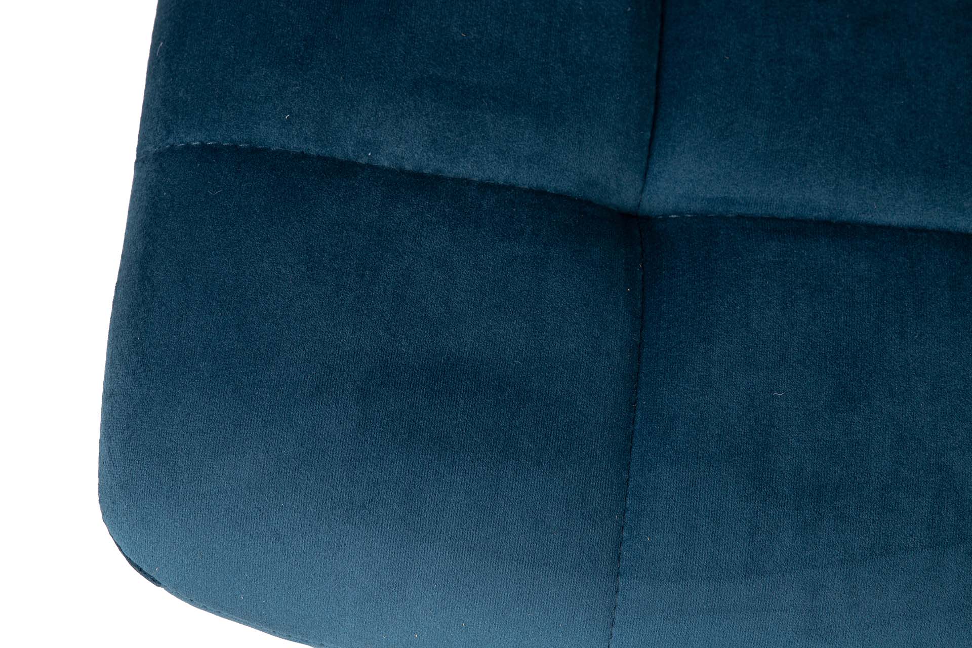 SILLA METAL VELVET AZUL NEGRO 48x56x80 CM - Min.4 uds