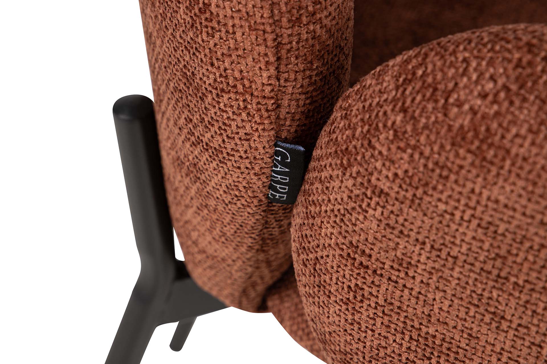SILLA METAL POLIESTER GRANATE NEGRO 59x62x80 CM - Min.2 uds