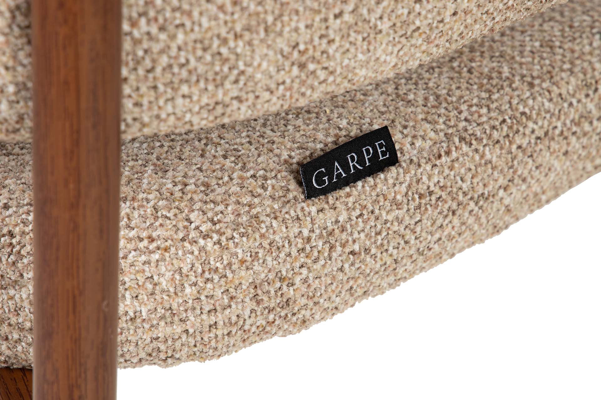 SILLA METAL CHENILLA MARRON 60x56x79 CM - Min.2 uds