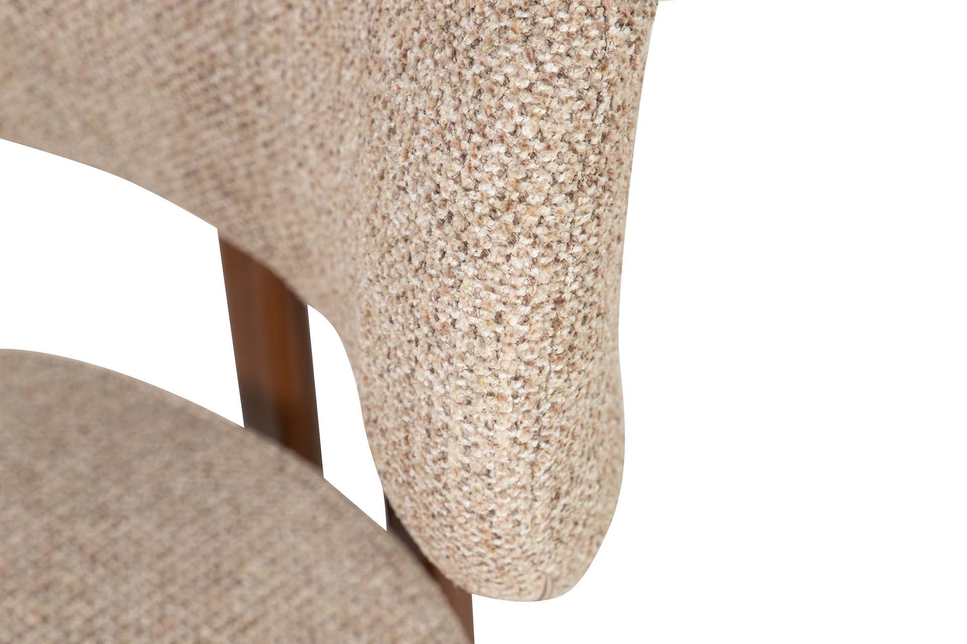 SILLA METAL POLIESTER MARRON 56x56x82 CM - Min.2 uds