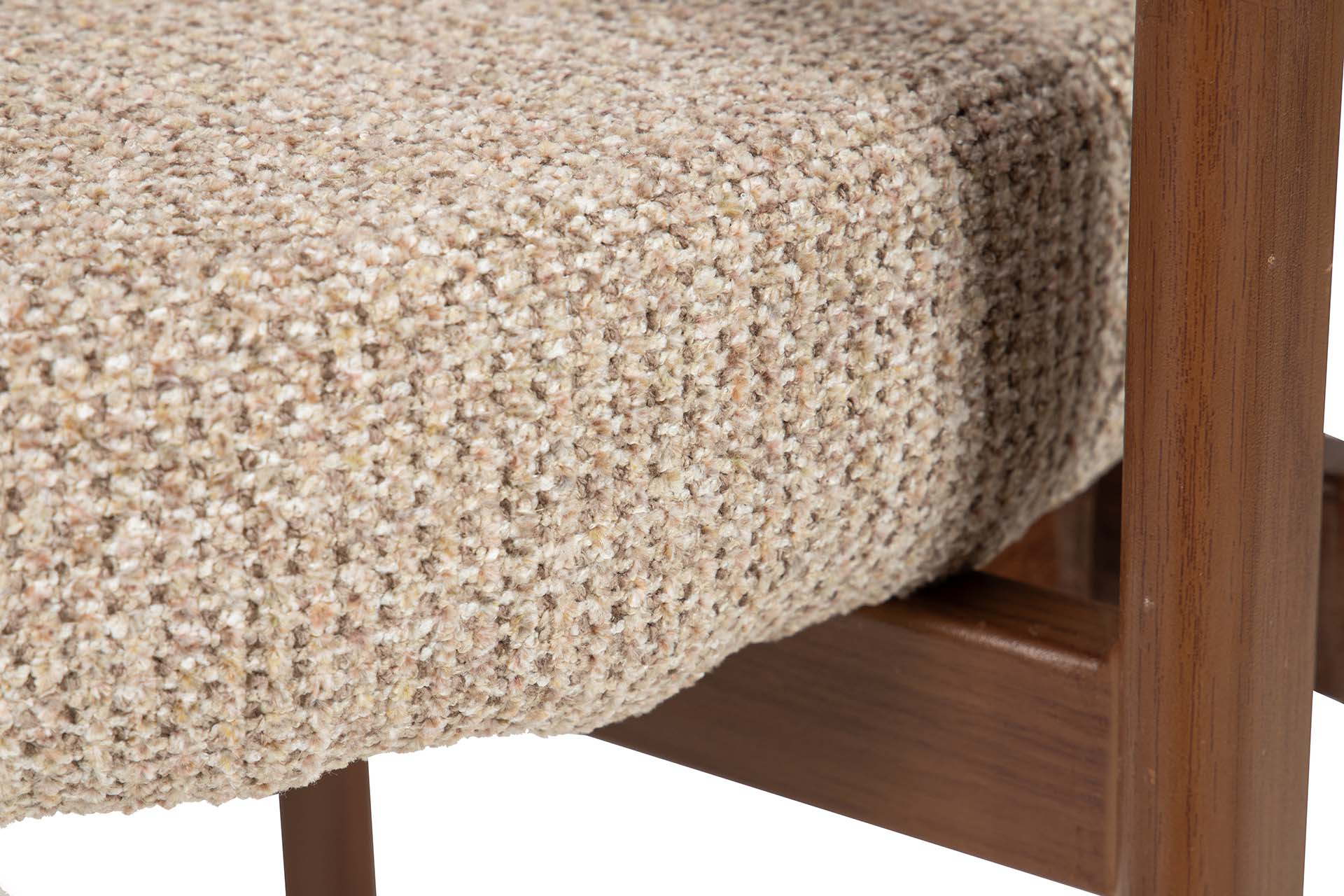 SILLA METAL POLIESTER MARRON 56x56x82 CM - Min.2 uds