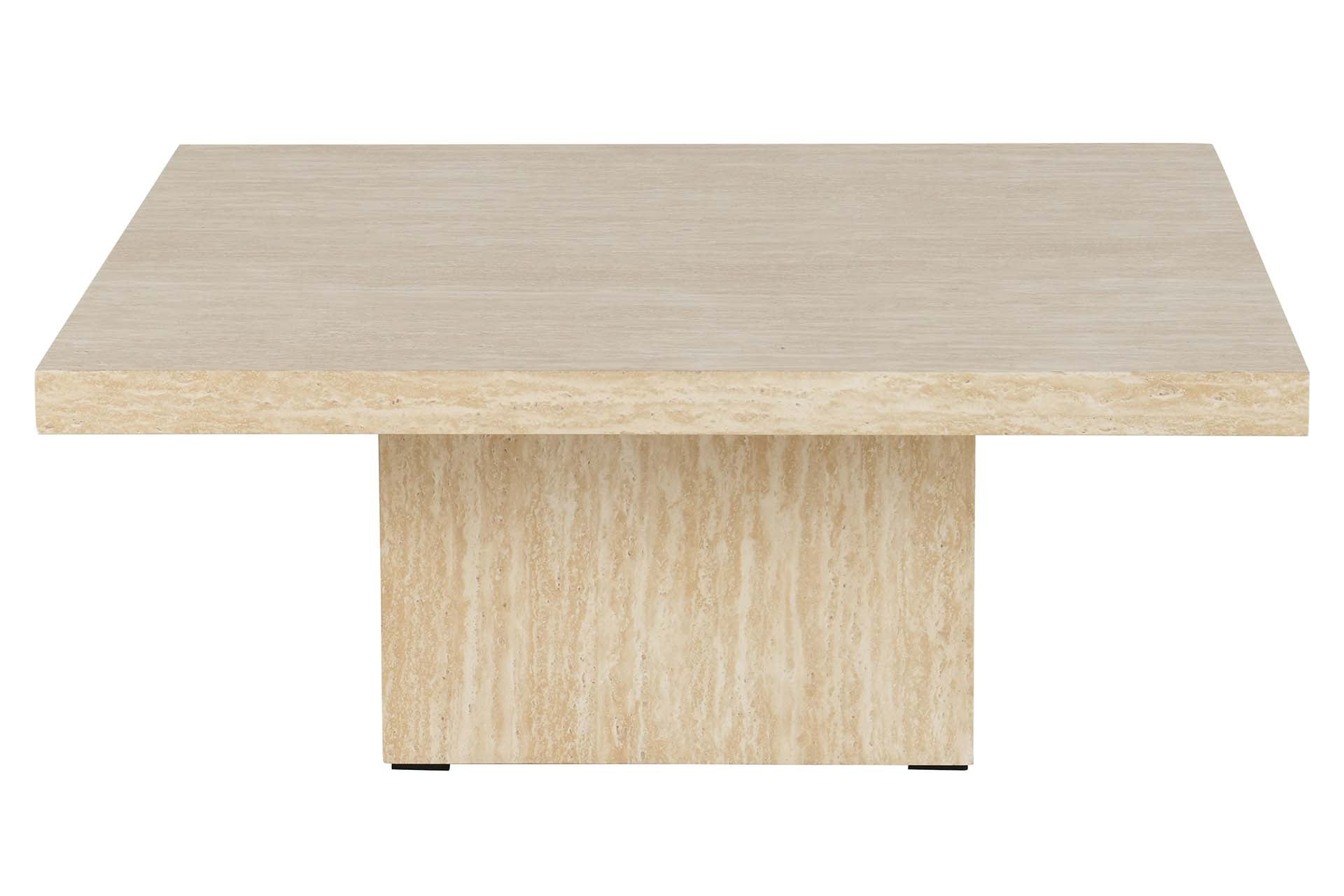 MESA DE CENTRO MDF MARRON 80x80x32 CM