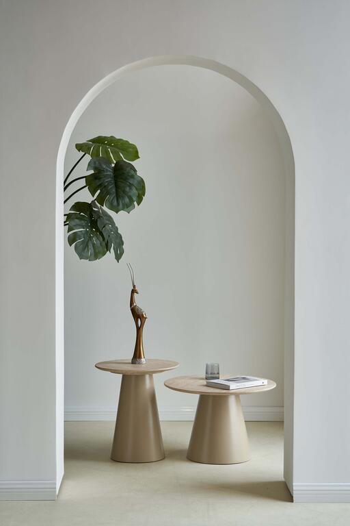 MESA DE CENTRO MDF MARRON 60x60x40 CM