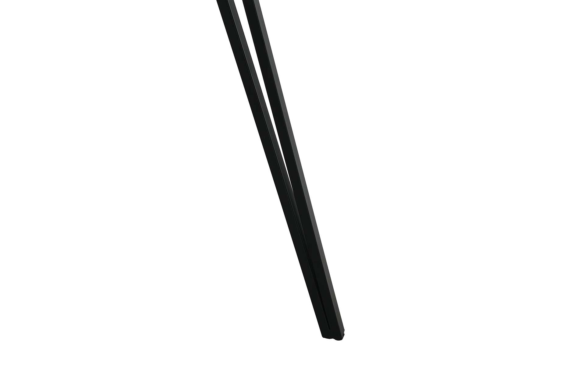 MESA DE COMEDOR MDF METAL MARRON NEGRO 80x80x75 CM