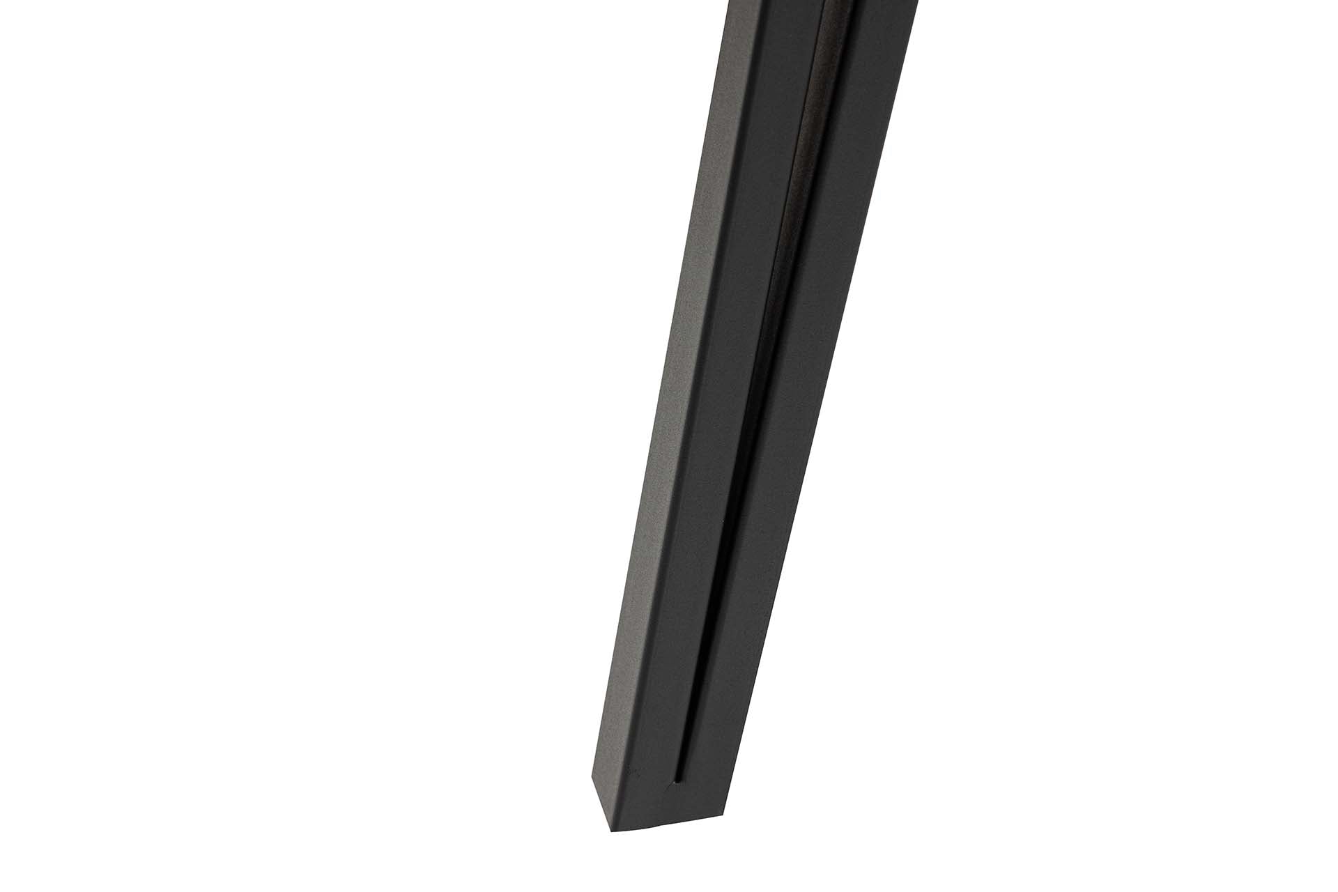 MESA DE COMEDOR MDF METAL MARRON NEGRO 80x80x75 CM