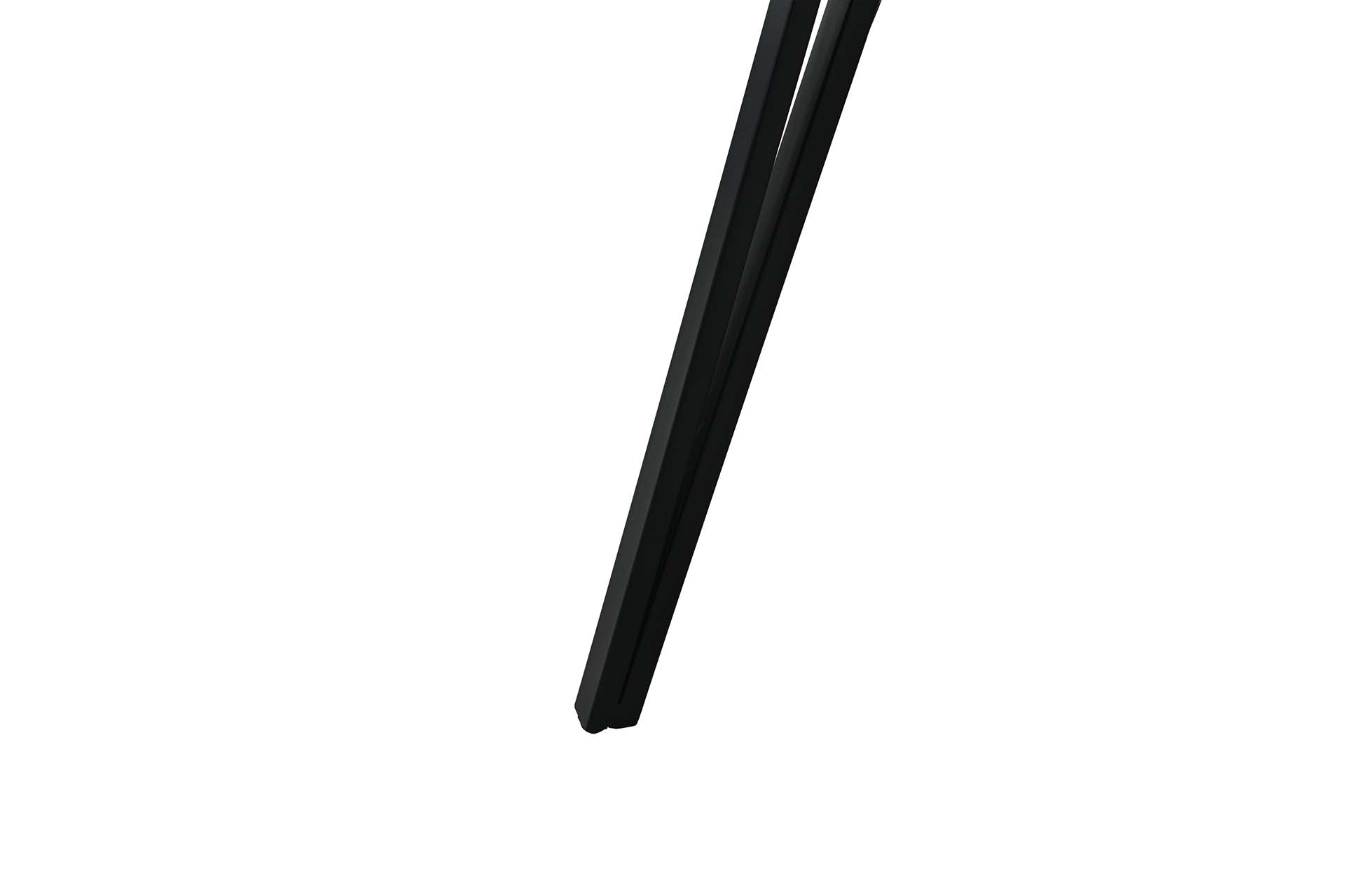 MESA DE COMEDOR MDF METAL GRIS NEGRO 100x100x75 CM