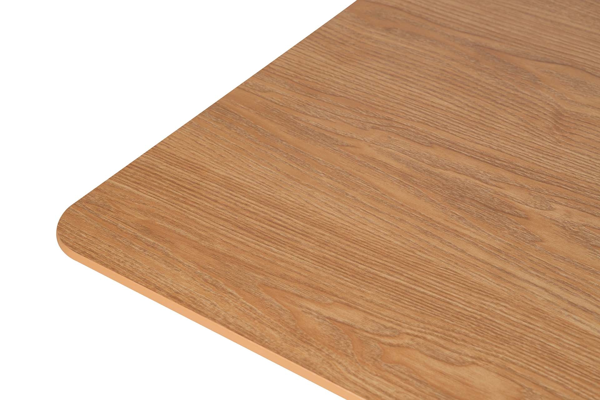 MESA DE COMEDOR MDF METAL MARRON NEGRO 160x90x75CM