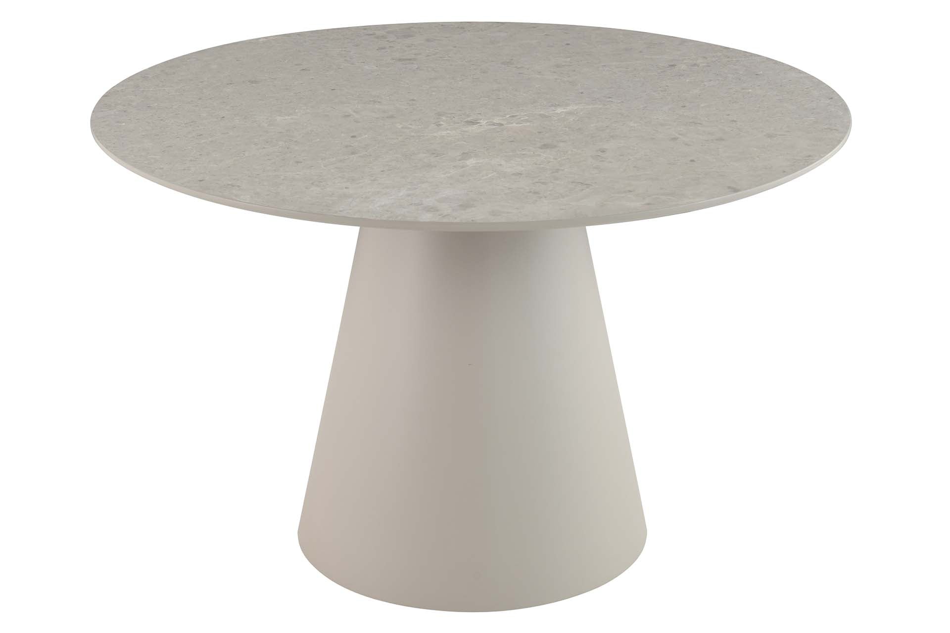 MESA DE COMEDOR MDF GRIS 120x120x75 CM