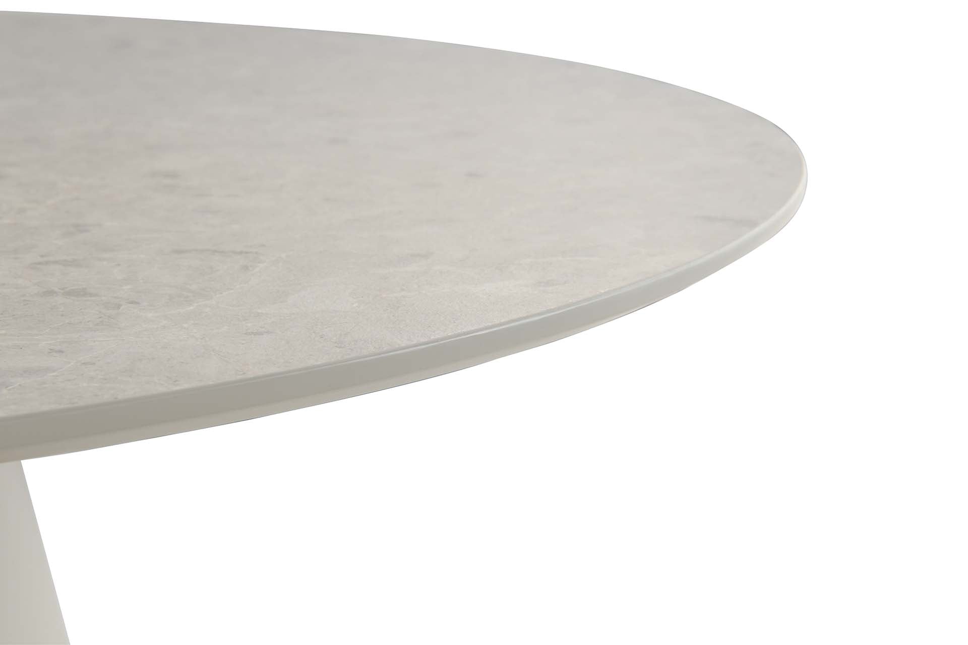MESA DE COMEDOR MDF GRIS 120x120x75 CM