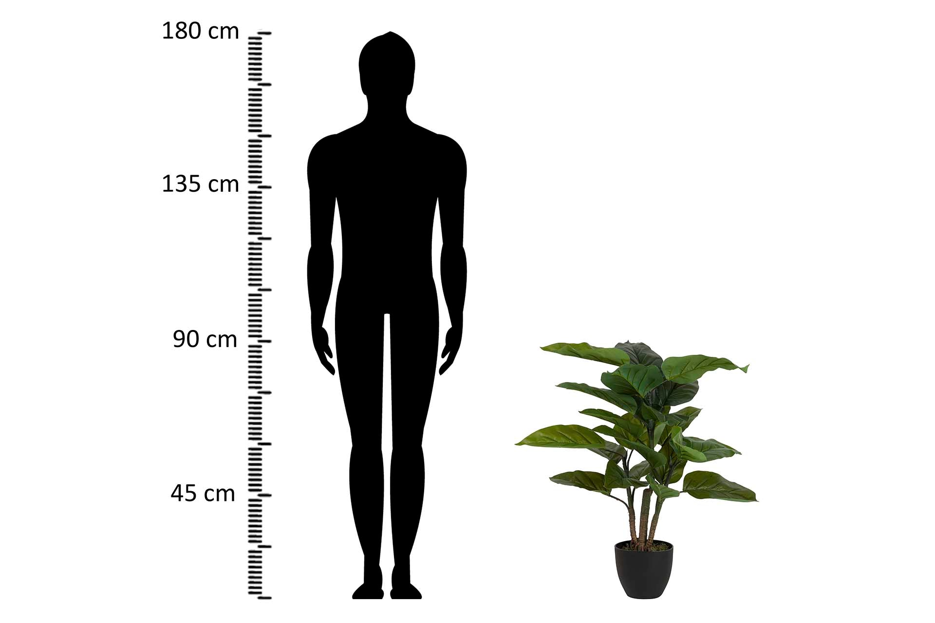 PLANTA AUREUM COM VASO 65x65x88 CM