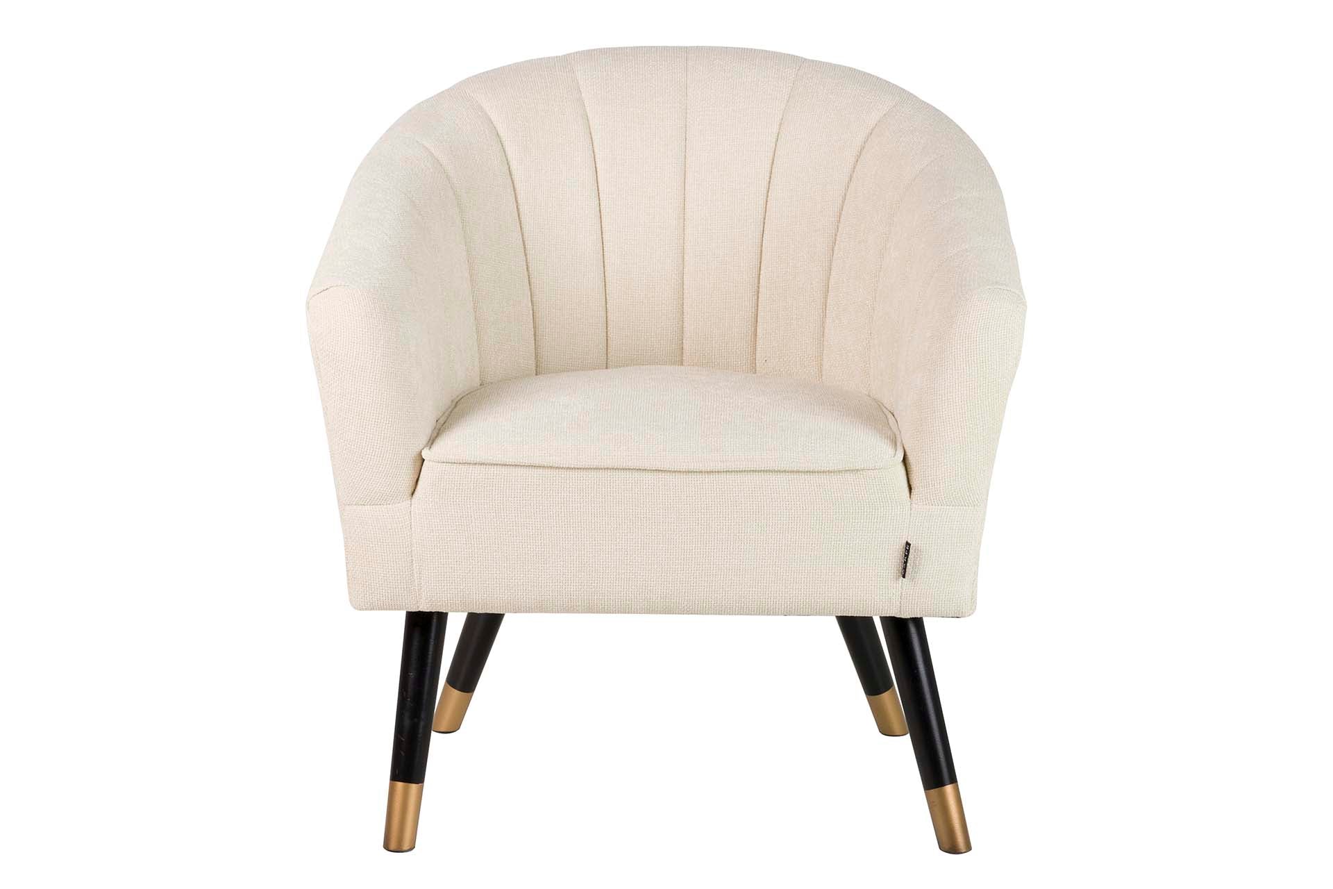 BEIGE CHENILLE ARMCHAIR 70x72x80 CM