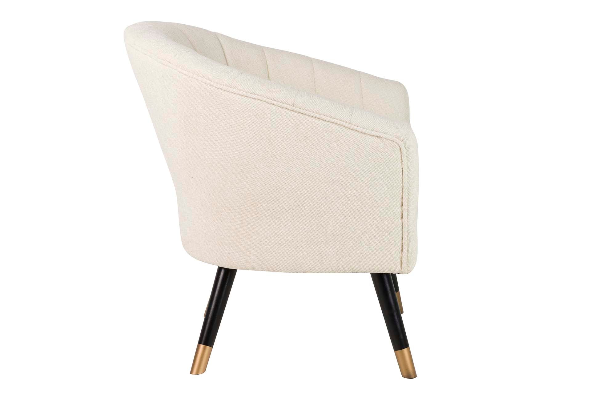 BEIGE CHENILLE ARMCHAIR 70x72x80 CM