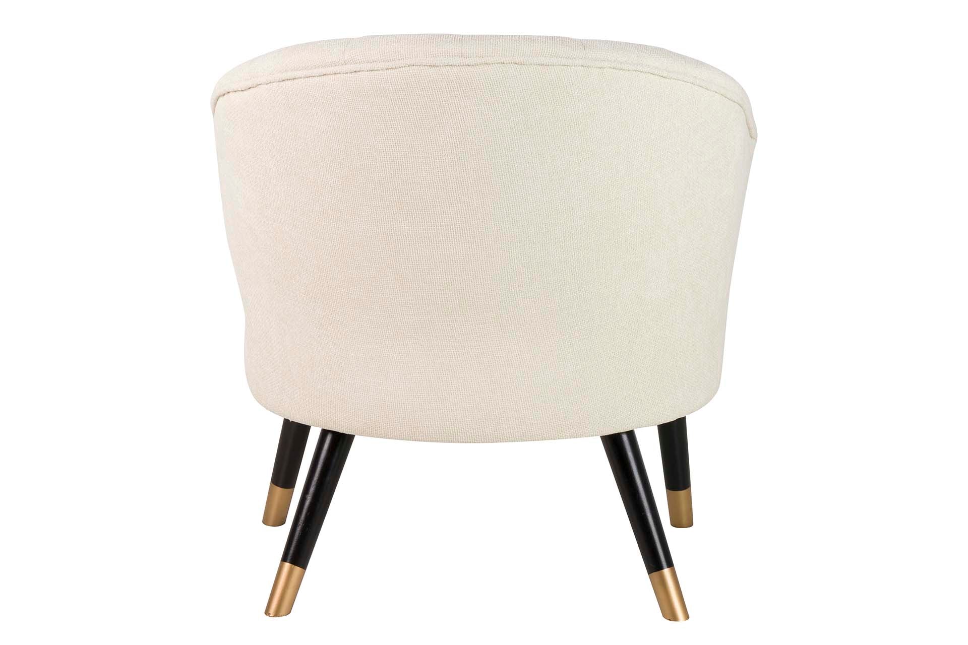 BEIGE CHENILLE ARMCHAIR 70x72x80 CM