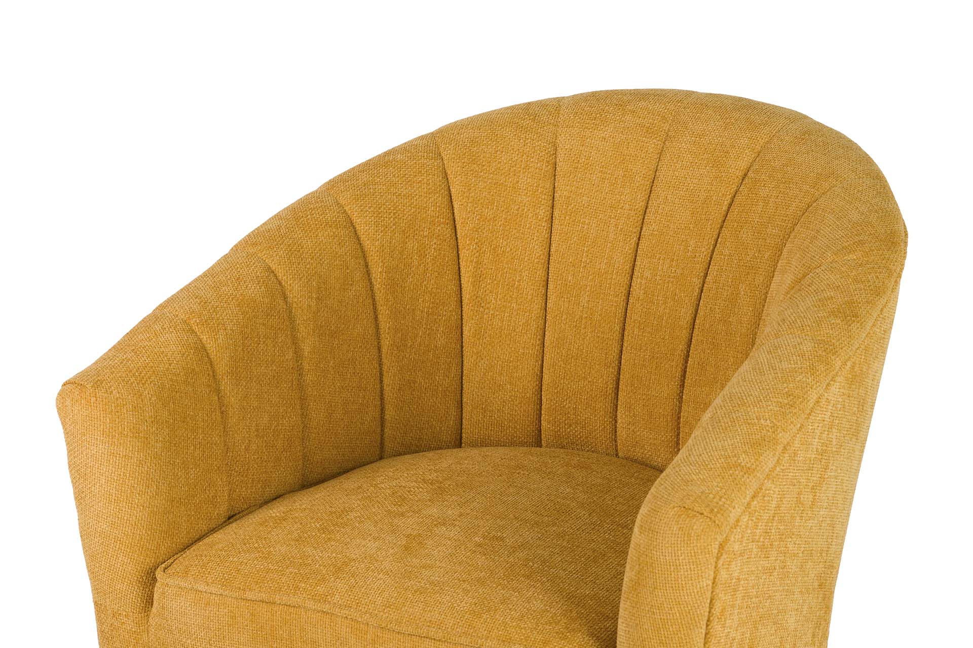 YELLOW CHENILLE ARMCHAIR 70x72x80 CM