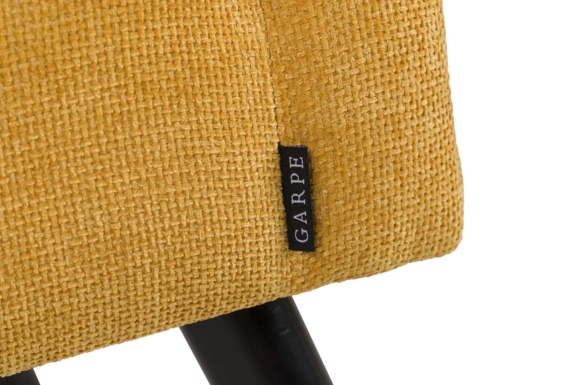 YELLOW CHENILLE ARMCHAIR 70x72x80 CM