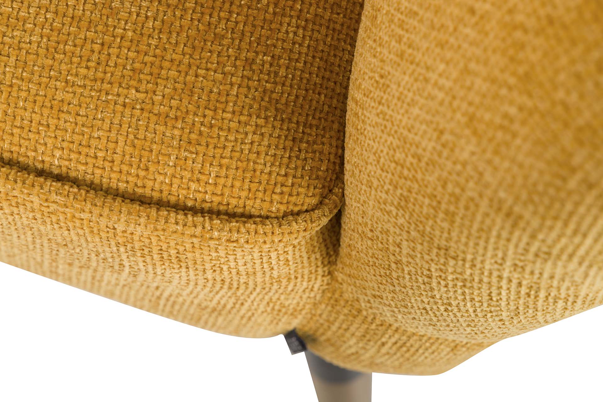 YELLOW CHENILLE ARMCHAIR 70x72x80 CM